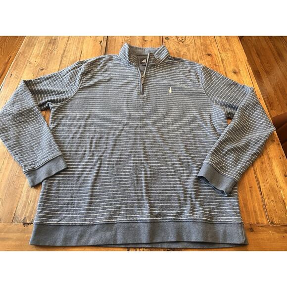 Johnnie O 1/4 Quarter Zip Size XL Sweater Striped Pullover Popover - Picture 1 of 15